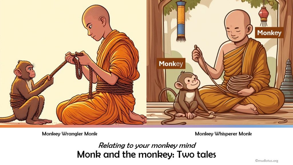Monkey Wrangler Monk and Monkey Whisperer Monk