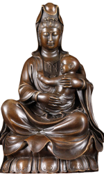 Guan Yin With Child Front